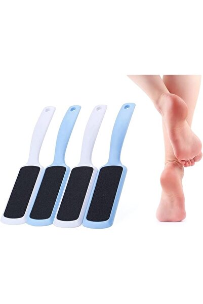 DELFİNO مبرد القدمين لإزالة مسامير القدم، مزدوج الجوانب، عبوة من 4 قطع