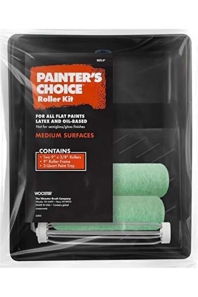 Wooster Brush R975-9 Painter's Choice Roller Kit, 3/8-Inch, 9-Inch