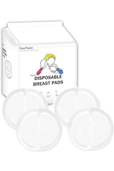 Generic وسادات رضاعة للاستخدام مرة واحدة من تيك هوم، فائقة الامتصاص، مغلفة بش...