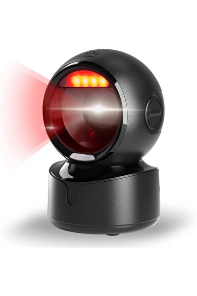 NALACAL ماسح باركود مكتبي متعدد الاتجاهات بدون استخدام اليدين، قارئ رمز الاست...