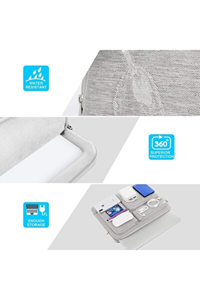 Lacdo 360° Protective 14-inch Laptop Sleeve Case (Gray)