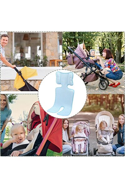 Generic Multi-function Gel Cooling Seat Pad for Baby Stroller and Car Seat - Light Blue - Nalakal