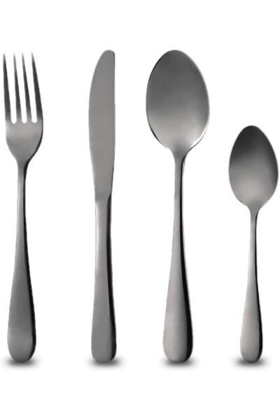 Bergner رينبرغ وودي - طقم أدوات مائدة من الفولاذ المقاوم للصدأ مكون من 24 قطع...