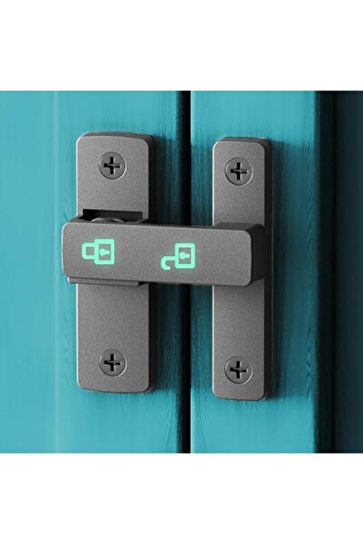 EXCEFORE 180° Heavy Duty Barn Door Latch - 180 Degree Sliding Door Lock