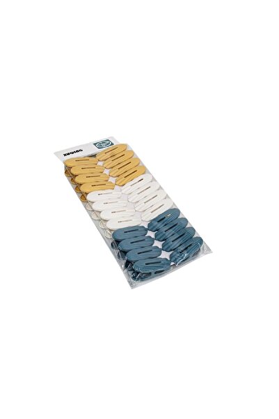 rexa مشابك غسيل ملونة - مجموعة مشابك غسيل متينة - ٢٤ قطعة