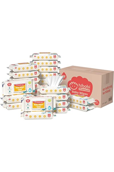 hibobi Baby Wipes - Ultra-Soft Wipes for 99.9% Baby Cleaning, 1440 Pieces (24...