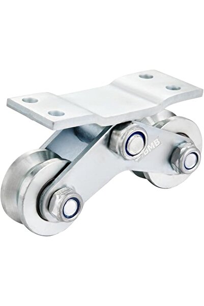 Bmb TOOLS Two Shaft Bearing Parallel Wheels 100mm Sliding Gate Track Roller Twin Wheel