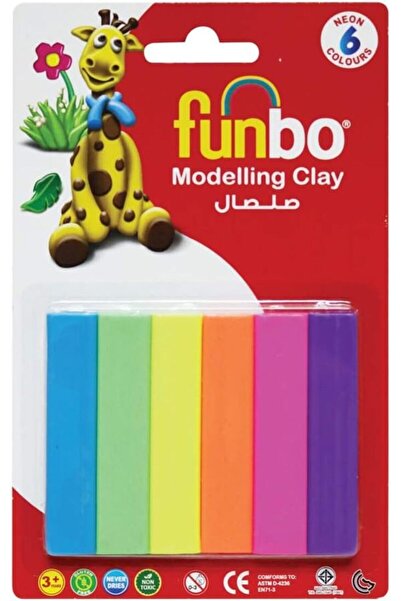 Funbo صلصال 6 ألوان نيون – فنبو