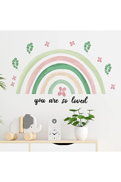 Containlol ملصق حائط قابل للتقشير واللصق بألوان قوس قزح "أنت محبوب للغاية" - ...