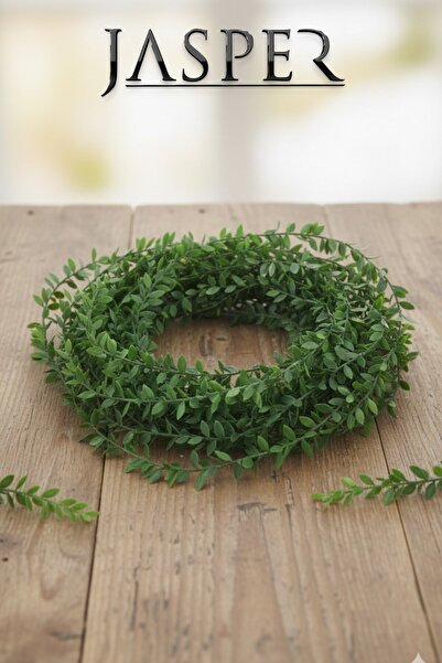 JASPER Dekoratif Yapraklı Tel 7 Metre Süs Çiçek Dış Mekan İç Mekan Doğalgaz B...