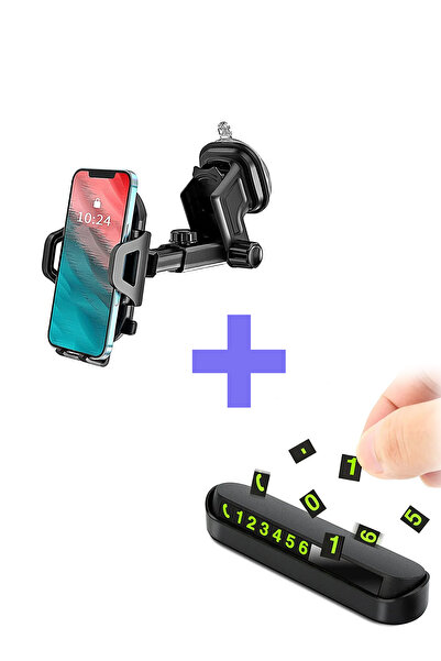 Fresh Moon Araç İçi Akrobat Telefon Tutucu Ve Otopark Numaratör Seti Araba Ce...