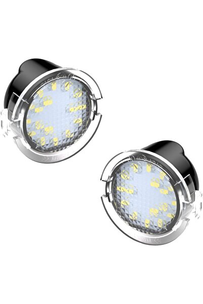 Generic RUXIFEY Side Mirror Puddle Light LED Lamp for Ford F150/Explorer/Edge, 6000K White (2 pcs)