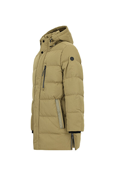 Abdullah Kiğılı Hooded Pockets Zippered Goose down Puffer Sports Coat