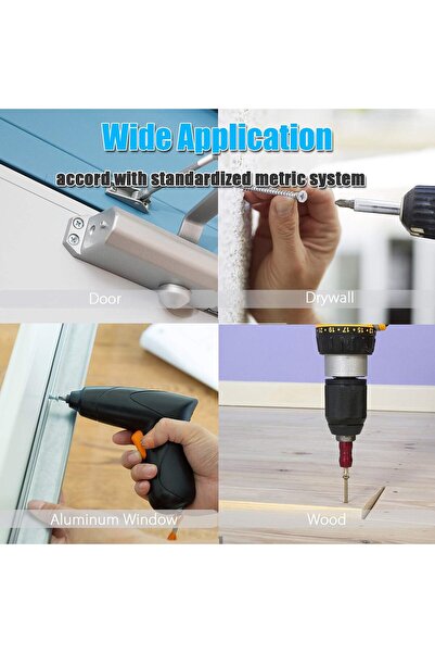 EXCEFORE مجموعة براغي ذاتية اللولبة من الفولاذ المقاوم للصدأ 304، 570 قطعة (M...