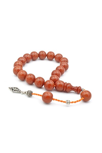 Murty99 Special System Sphere Cut Orange Crimped Amber Efe Mascot Prayer Beads