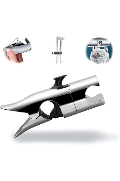 KASTWAVE Shower Head Holder, 18-25mm Adjustable Chrome-Plated