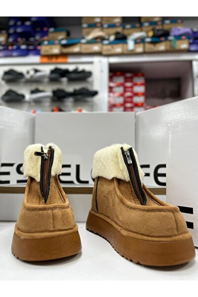 FELES 071-500 Comfortable Suede Fur Winter Boots