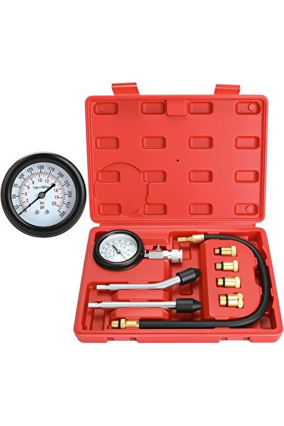 Generic مجموعة أدوات قياس ضغط أسطوانات محركات البنزين BETOOLL HW0130 (8 قطع)