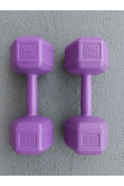 AYAZ SPORT YENİ 10 Kg X 2 Adet Toplam 20 Kg Dambıl Seti, Dumbell Setimiz Özel...
