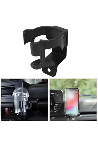 NALACAL حامل أكواب للسيارة 2 في 1، مناسب لسيارة سوزوكي جيمني (2019-2024) - أسود