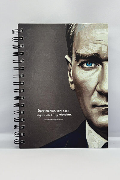 Be Online Ataturk Special Series Collection Hard Cover A5 Notebook - Dotted 150 Pages