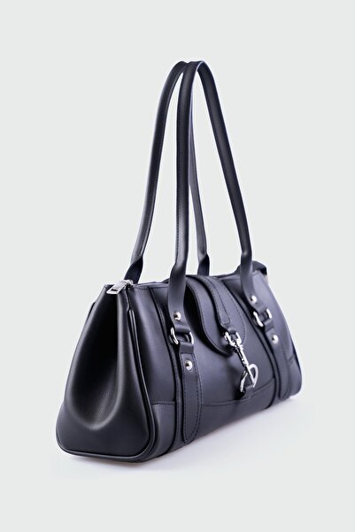 Shule Bags Noa Vintage Baguette Bag Black