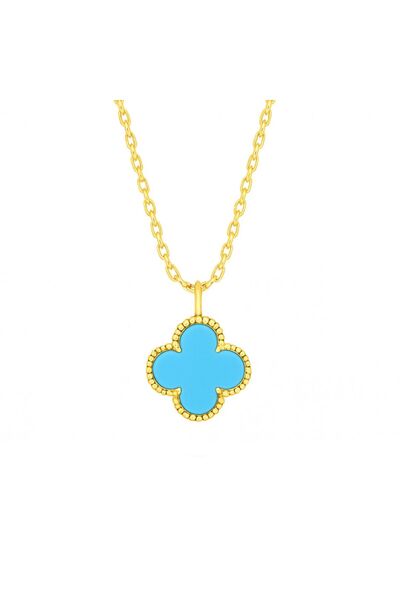 NOVVO Van Luxy Blue Gold Necklace