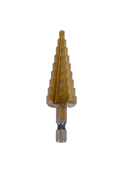 Lawazim مثقاب متدرج SDS 4-20 مم - بت متعدد الخطوات للمعادن والخشب والبلاستيك