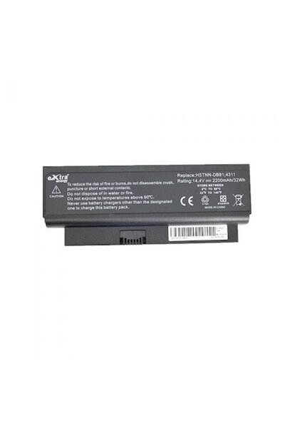 ExtraPlusEnergy Premium Lithium-Ion laptop battery for HP 4210s 4310s 4311 4311s, 4400 mAh, 4 cells, Black
