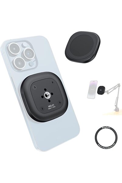 KASTWAVE MG-01 Magnetic Tripod Mount, 1/4 Inches Tripod Adapter with Magnetic...