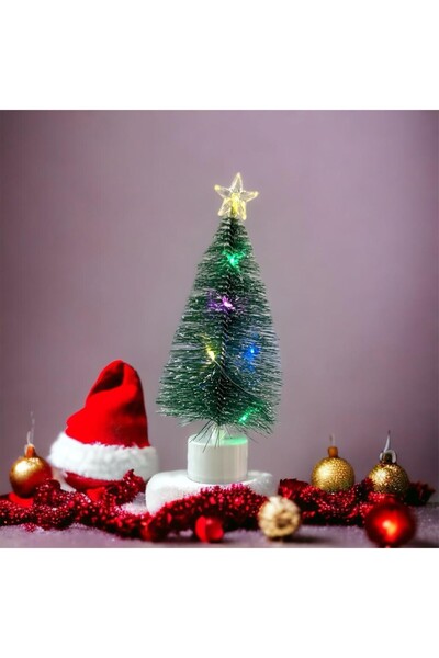 URZ GRUP قطعة واحدة من شجرة الصنوبر المصغرة للديكور على الطاولة لرأس السنة ال...