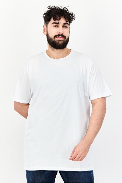 Trendyol Collection White Basic 100% Cotton Regular Fit Crew Neck T-Shirt Tmn...