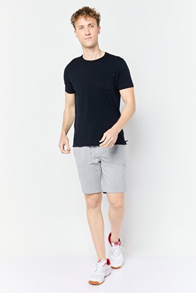 Trendyol Collection Men Heather Basic Shorts, Grey