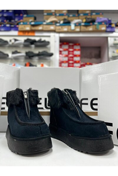 FELES 071-500 أحذية شتوية مريحة من جلد الغزال