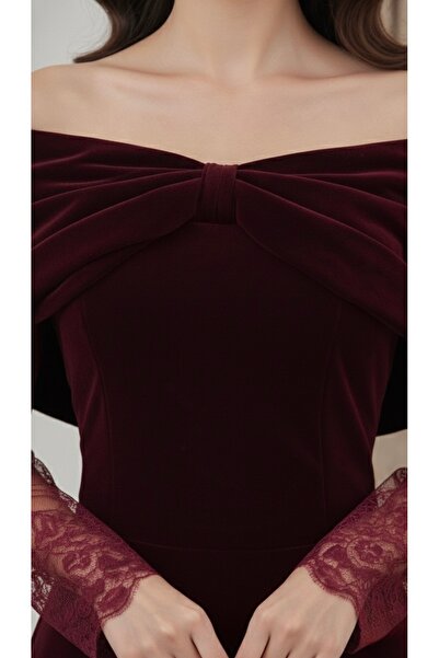 Joji Dress with sheer sleeves