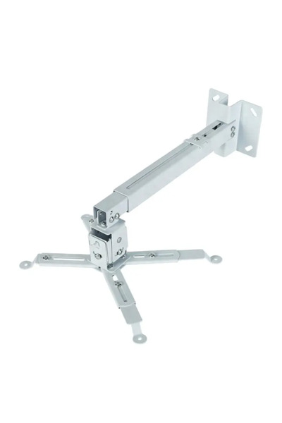 OEM Suport universal de tavan și perete pentru videoproiector, reglabil maxim 35 kg, 43-65 cm, alb