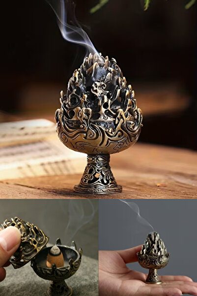 Meshuchi Ejderha Minimal Pirinç Ters Selale Tütsü Tutucu Tütsülük