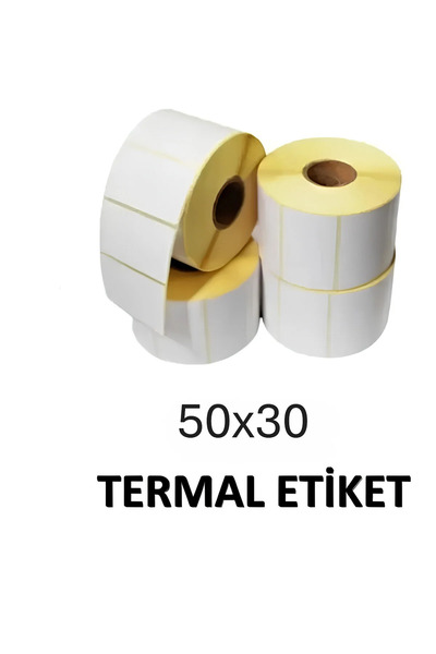 ETİKET KAPIDA 50x30 TERMAL ETİKET 1500 SARIM 1 RULO