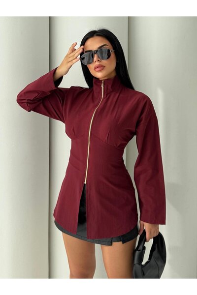 TİENDEROPA Women's Zipper Detailed Shirt