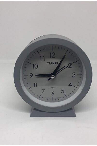 Lebron Dekoratif Renkli Işıklı Masa Saati Gri