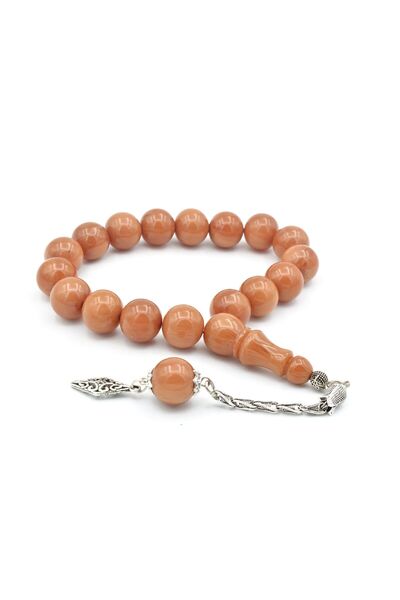 Murty99 Glob placat cu argint croială Bej Spremută Chihlimbar Efe Mascota Tesbih