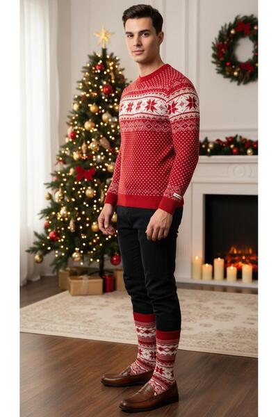 Plus Scorpion Men's Cotton Christmas Socks - Individual Pair, Warm, Soft, and Comfortable