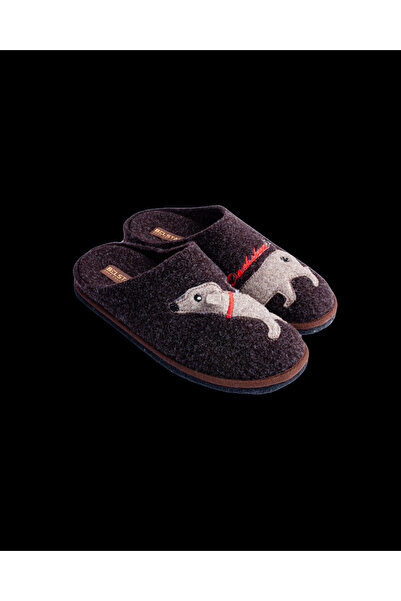 Belsta Slippers with Dachshund embroidery, size 38