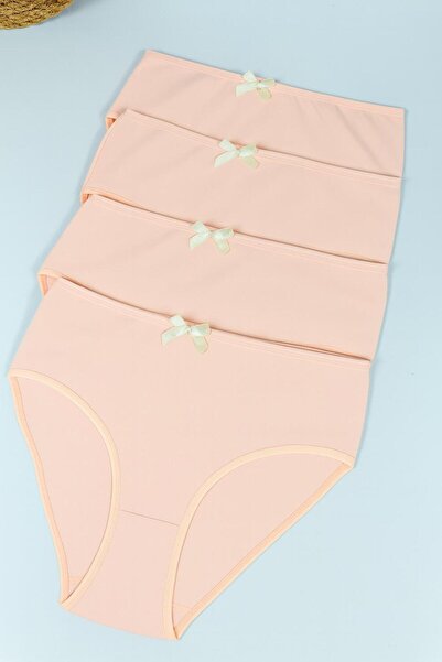 FUNELLA Women's 4-Pack High Waist Plain Panties