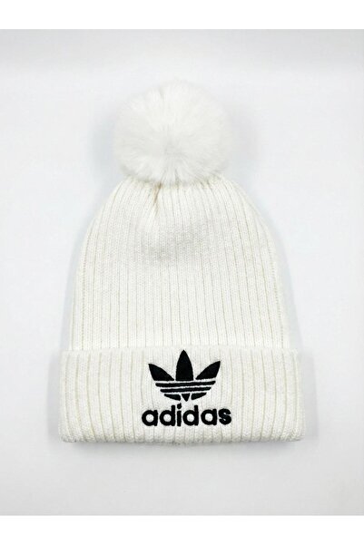 adidas Striped wool blend hat, Unisex, One Size, White
