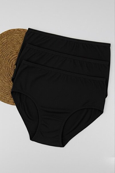 FUNELLA Women's 3-Pack Stretch Fabric High Waist Panties