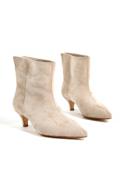 PİCCOLO Kadın Kısa Topuklu Suni Süet Bot