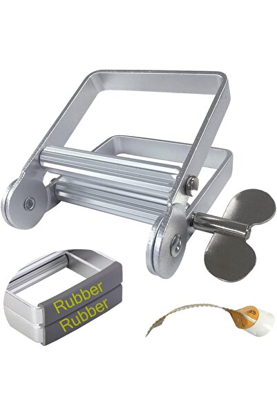 TERRIFI موزع معجون أسنان معدني مع طارد ألومنيوم (فضي)