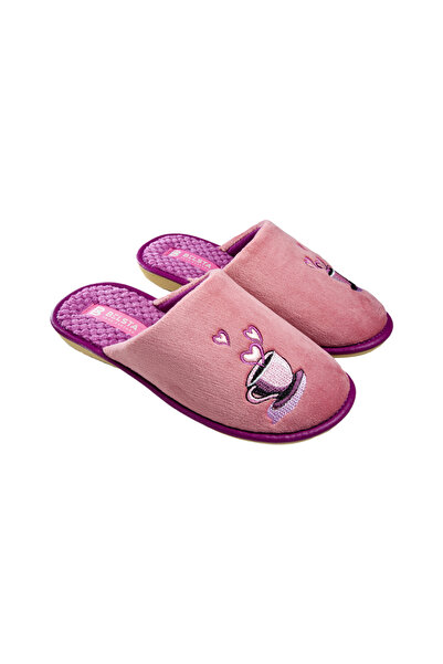 Belsta Grey slippers with pink insole, purple color, size 39
