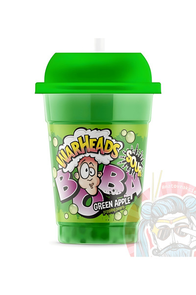 ENERGY SNACK SHOP WARHEADS 400 ML BOBA SOUR GREEN APPLE